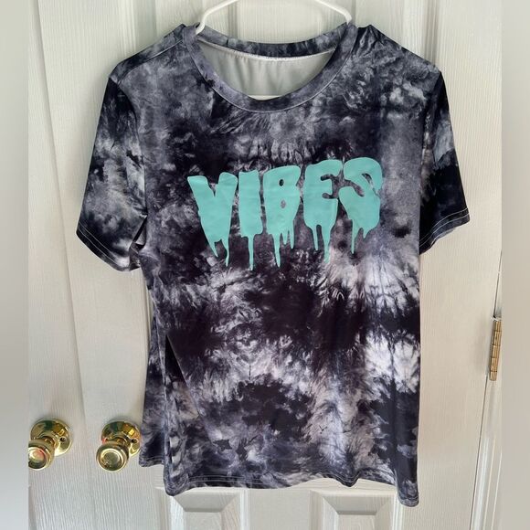 SHEIN Tops - SHEIN Vibes Womens Small Tie Dye Graphic Print Tee